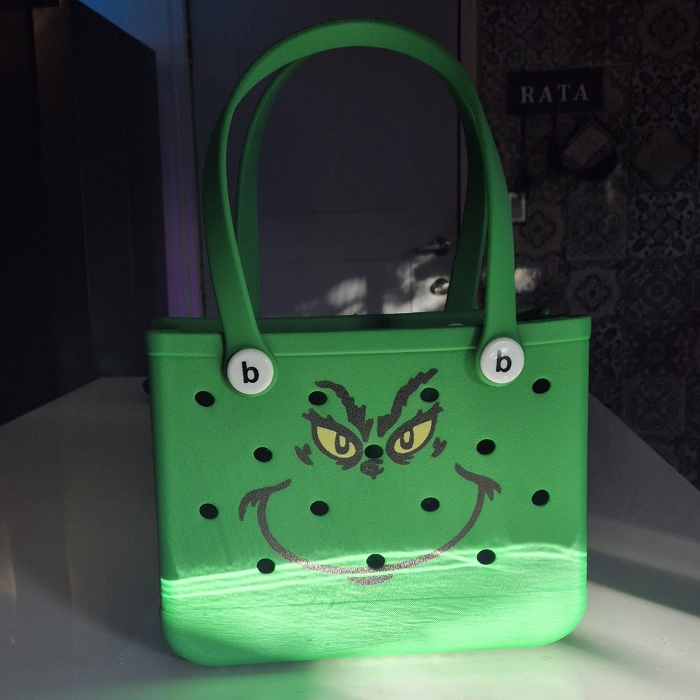 Grinch Green Small Foam Beach Tote Bag "NWT" - Picture 6 of 6
